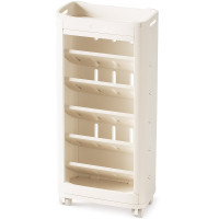Стеллаж Mealux Brooks White (арт. KD-E041 White) - цвет пластика белый (коробок 1 шт.)