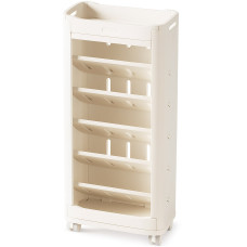 Стелаж Mealux Brooks White (арт. KD-E041 White) - колір пластику білий (коробок 1 шт.)