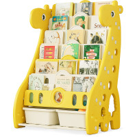 Стелаж Mealux Raffo Yellow (арт. KD-E042 Yellow) - колір пластику жовтий (коробок 1 шт.)