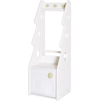 Стеллаж Mealux Wendy White (арт. KD-E043 White) – цвет пластика белый (коробок-1 шт.)