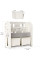Стеллаж Mealux Kub White (арт. KD-E052 Gray) - цвет пластика белый (коробок 1 шт.)
