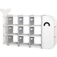 Стелаж Mealux Splash White (арт. KD-E054 White) - колір пластику білий (коробок 1 шт.)