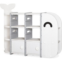 Стелаж Mealux Bubbles White (арт. KD-E057 White) - колір пластику білий (коробок 1 шт.)
