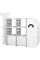 Стелаж Mealux Bubbles White (арт. KD-E057 White) - колір пластику білий (коробок 1 шт.)