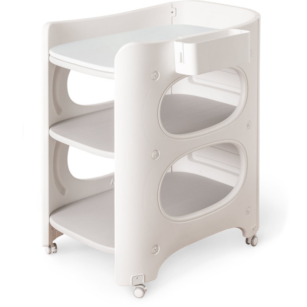 Столик сповивальний Mealux Dora з матрацом (арт. KD-E062 Grey/White+mattress) - пластик білий з сірим (коробок 1 шт.)