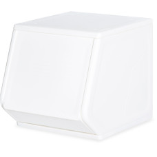 Закрытый стеллаж для игрушек Mealux Boxy S White (арт. KD-E071 White) – цвет пластика белый (коробок-1 шт.)