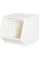 Закритий стелаж для іграшок Mealux Boxy S White (арт. KD-E071 White) - колір пластика білий (коробок-1 шт.)