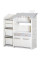 Стелаж Mealux Chef White (арт. KD-E153 White) - колір пластику білий із сірим (коробок 1 шт.)