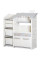 Стелаж Mealux Chef White (арт. KD-E153 White) - колір пластику білий із сірим (коробок 1 шт.)