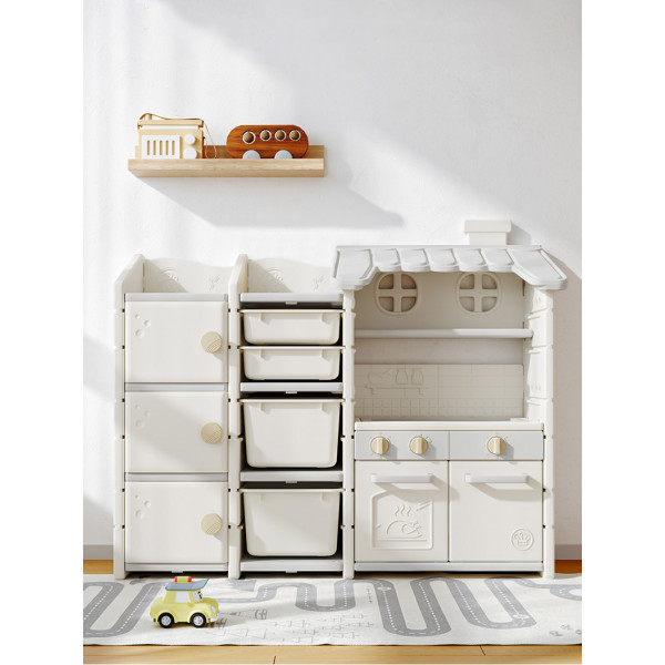 Стеллаж Mealux Master Chef White/Gray  (арт. KD-E154 White/Gray) - цвет пластика белый с серым (коробок 1 шт.)