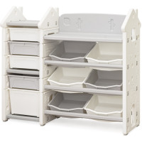 Стелаж Mealux Dot White (арт. KD-E194 White) - колір пластику білий (коробок 1 шт.)
