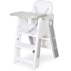 Стільчик для годування Mealux Feedo White/Grey (арт. KD-F033 White/Grey) - колір пластика біло-сірий (коробок-1 шт.)