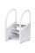 Детская ступенька Mealux Kiko White (арт. KD-F041-2 White) - цвет пластика белый с серым (коробок-1 шт.)