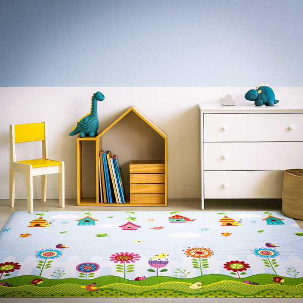 Детский двосторонний коврик Mealux Carpet C02 (арт. KD - MA02) - размер 125 х183 см (коробок-1 шт.)