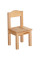 Дитячий комплект (стільчик+ стільчик) Mealux KD-S96 Wood (арт.KD-S96 Wood) - каркас дерево/стільниця біла (коробок 2 шт.)