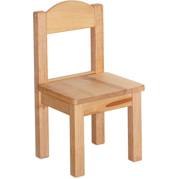 Дитячий комплект (стільчик+ стільчик) Mealux KD-S96 Wood (арт.KD-S96 Wood) - каркас дерево/стільниця біла (коробок 2 шт.)