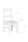 Дитячий стільчик Mealux KD-Y951 White - дерево/білий (коробок 1шт.)