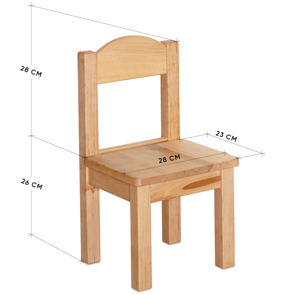 Дитячий стільчик Mealux KD-Y954 Wood - дерев'яний (коробок 1 шт.)