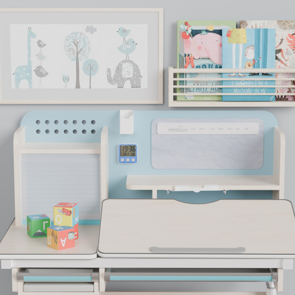 Стенка полки цветная к столу BD-630 Multiclor G/BL (арт. Цвет. стенка к BD-630 BL) -цвет металла голубой