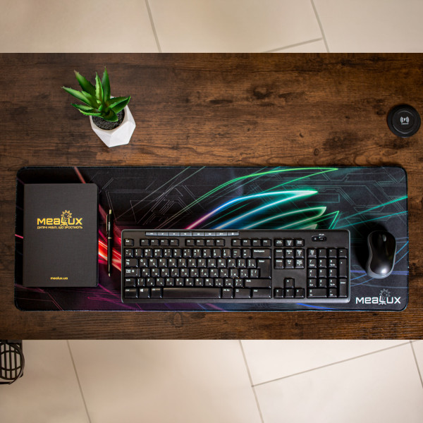 Геймерський килимок Mealux V01 для миші (арт. Mousepad 800x300x4mm V01) - чорний (rкоробок 1 шт.)