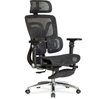 Крісло Mealux SG-630 M/B (арт.SG-630 M/B Sample (sale)) - спинка сітка / сідіння сітка / колір чорний (коробок-1 шт.)