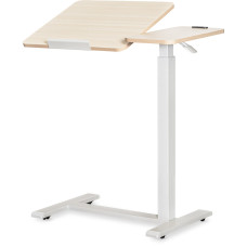 Стіл Hommex Mobidesk Duo USB Maple (арт. ТН-010-2 Maple) - стільниця клен / ніжки білі (коробок 1 шт.)