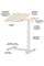 Стіл Hommex Mobidesk Duo USB Maple (арт. ТН-010-2 Maple) - стільниця клен / ніжки білі (коробок 1 шт.)