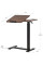 Стол Hommex Mobidesk Duo Walnut (арт. ТН-010-2 Walnut) - cтолешница ореховая / ножки черные (коробок 1 шт.)