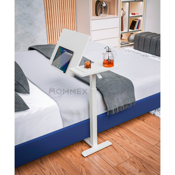 Стол Hommex Mobidesk Duo White (арт. ТН-010-2 White) - столешница белая / ножки белые (коробок 1 шт.)