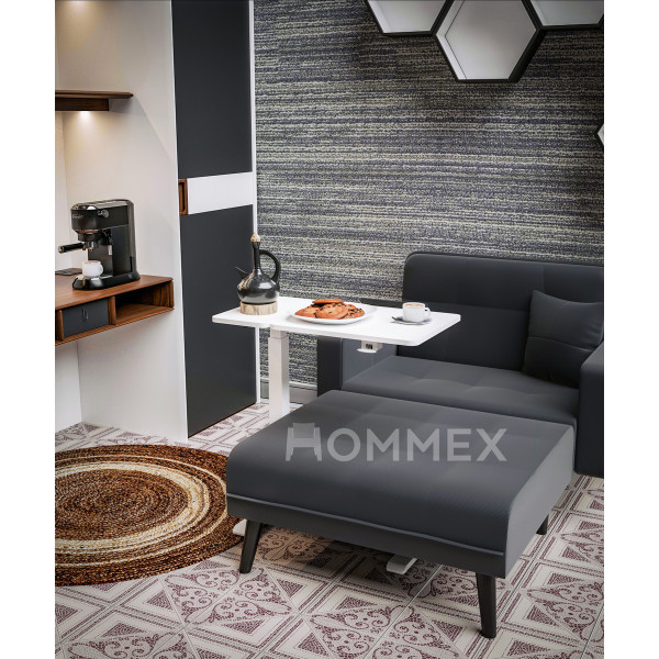 Стол Hommex Mobidesk Duo White (арт. ТН-010-2 White) - столешница белая / ножки белые (коробок 1 шт.)