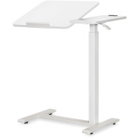 Стіл Hommex Mobidesk Duo USB White (арт. ТН-010-2 White) - стільниця біла / ніжки білі (коробок 1 шт.)