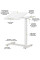 Стол Hommex Mobidesk Duo White (арт. ТН-010-2 White) - столешница белая / ножки белые (коробок 1 шт.)