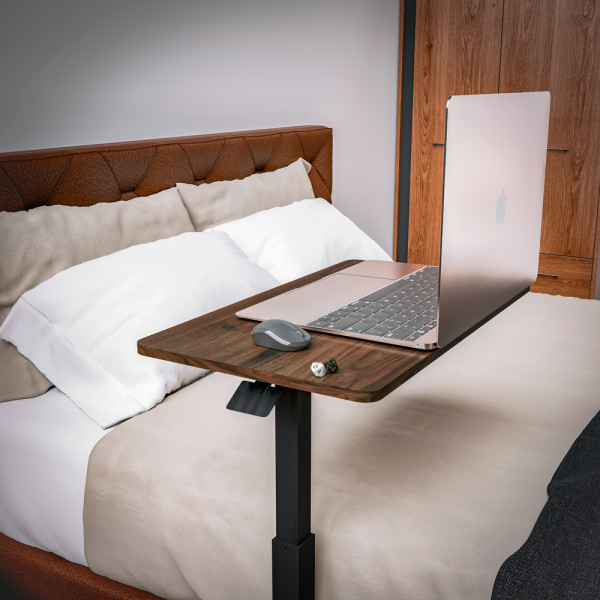 Стол Hommex Mobidesk Lite Walnut (арт. TH-010 lite Walnut) - стільниця горіхова / ніжки чорні (коробок 1 шт.)