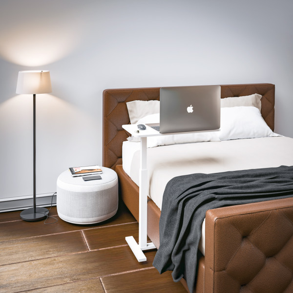 Стол Hommex Mobidesk Lite White (арт. TH-010 Lite White) - стільниця біла / ніжки білі (коробок 1 шт.)