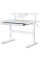 Дитячий стіл Evo-Kids TH-210 з полицею S50 XL White (арт.TH-210 W + BD-S50 XL) - стільниця біла / ніжки білі (коробок-2 шт.)