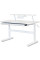Дитячий стіл Evo-Kids TH-215 з полицею S50 XL White (арт.TH-215 W + BD-S50 XL) - стільниця біла / ніжки білі (коробок-2 шт.)