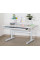 Дитячий стіл Evo-Kids TH-215 з полицею S50 XL White (арт.TH-215 W + BD-S50 XL) - стільниця біла / ніжки білі (коробок-2 шт.)