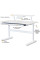 Дитячий стіл Evo-Kids TH-215 з полицею S50 XL White (арт.TH-215 W + BD-S50 XL) - стільниця біла / ніжки білі (коробок-2 шт.)