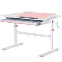 Дитячий стіл Evo-kids TH-220 Pink (арт. TH-220 W/PN) - стільниця біла / ніжки рожеві (коробок-1 шт.)