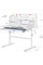 Дитячий стіл Evo-kids TH-230 Grey (арт. TH-230 W/G) - стільниця біла / ніжки сірі (коробок-1 шт.)