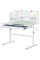 Дитячий стіл Evo-kids TH-230 Grey (арт. TH-230 W/G) - стільниця біла / ніжки сірі (коробок-1 шт.)