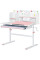 Дитячий стіл Evo-kids TH-230 Pink (арт. TH-230 W/PN) - стільниця біла / ніжки рожеві (коробок - 1 шт.)