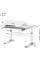 Детский стол Ergokids TH-310 Lite Grey (арт. TH-310 W/G Lite) - столешница белая / накладки на ножках серые (коробок-1 шт.)