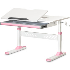 Дитячий стіл Evo-кids TH-310 Lite Pink (арт. TH-310 W/PN Lite) - стільниця біла / накладки на ніжках рожеві (коробок-1 шт.)