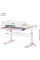 Детский стол Ergokids TH-310 Lite Pink (арт. TH-310 W/PN Lite) - столешница белая / накладки на ножках розовые (коробок-1 шт.)