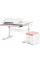 Комплект (S) Evo-Kids TH-310 Pink (парта + тумба) (арт.TH-310 + BD C3_PINK) - рожеві накладки / оббивка рожева (коробок-2 шт.)