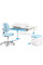 Комплект (L) Evo-Kids TH-310 Blue (парта+крісло+тумба) (арт.TH-310+Y-412 Lite+BD-C3 BLUE) - накладки блакитні / оббивка блакитна (коробок 3 шт.)