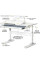 Дитячий стіл Evo-Kids TH-320 Grey (арт. TH-320 W/G) - стільниця біла /  накладки на ніжках сірі (коробок-1 шт.)
