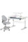 Комплект стіл Evo-Kids TH-320 Grey + крісло Evo-kids Mio G (арт. TH-320 W/G + Y-407 G) - оббивка сіра / накладки на ніжках сірі (коробок-2 шт.)