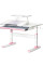 Детский стол Ergokids TH-320 Pink (арт. TH-320 W/PN) - столешница белая / накладки на ножках розовые (коробок-1 шт.)